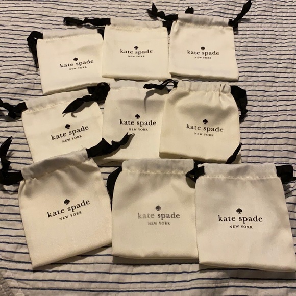 Lot of 9 Kate spade jewelry dust bags
